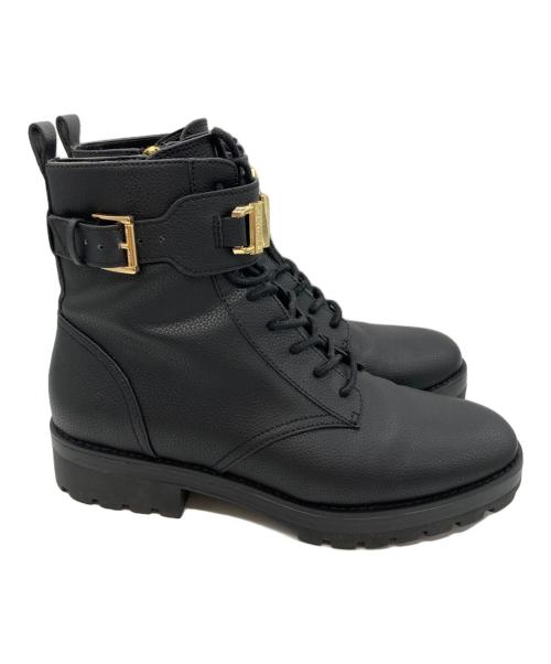 MICHAEL KORS（マイケルコース）MICHAEL KORS (マイケルコース) サイドジップレースアップブーツ ブラック サイズ:8.5Mの古着・服飾アイテム