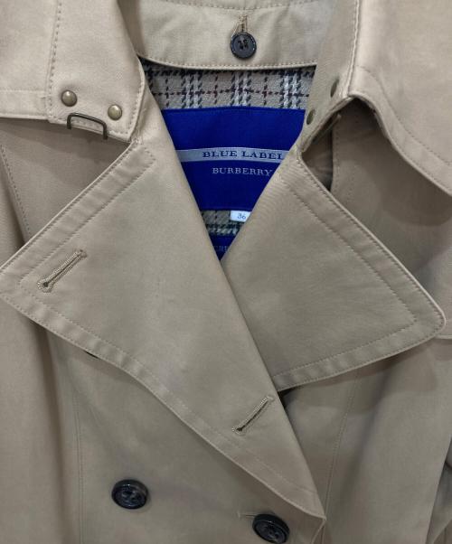 BURBERRY BLUE LABEL（バーバリー ブルー レーベル）BURBERRY BLUE LABEL (バーバリー ブルー レーベル) ノバチェック柄ライナー付きトレンチコート ベージュ サイズ:36の古着・服飾アイテム