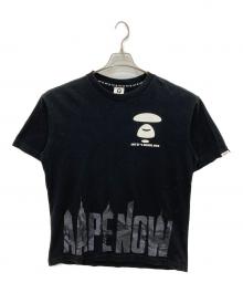 A BATHING APE（アベイシングエイプ）の古着「プリントTシャツ」｜ブラック