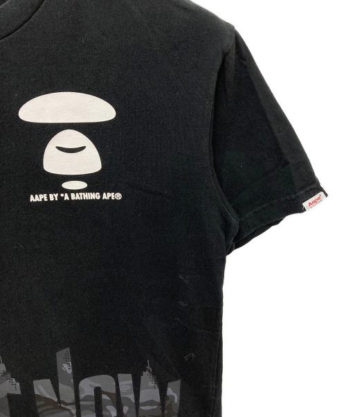 A BATHING APE（アベイシングエイプ）A BATHING APE (アベイシングエイプ) プリントTシャツ ブラック サイズ:Mの古着・服飾アイテム