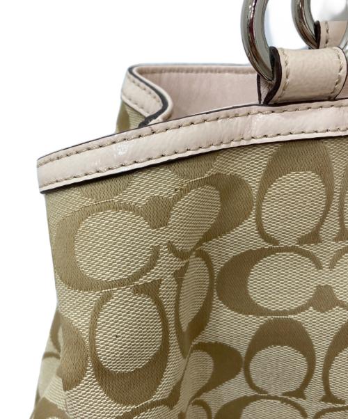 COACH（コーチ）COACH (コーチ) ソーホーシグネチャー トートバッグ ベージュの古着・服飾アイテム