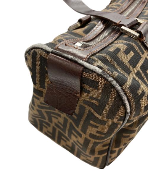 FENDI（フェンディ）FENDI (フェンディ) ズッカ柄 ミニボストンバッグ ブラウンの古着・服飾アイテム