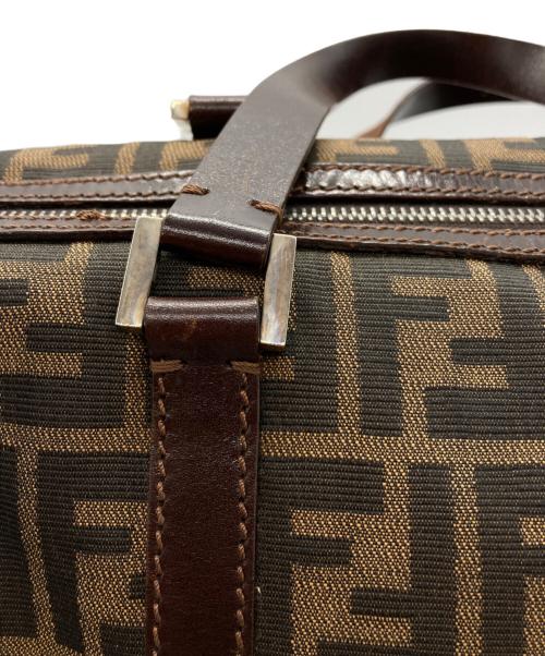 FENDI（フェンディ）FENDI (フェンディ) ズッカ柄 ミニボストンバッグ ブラウンの古着・服飾アイテム