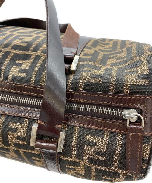 FENDI（フェンディ）FENDI (フェンディ) ズッカ柄 ミニボストンバッグ ブラウンの古着・服飾アイテム