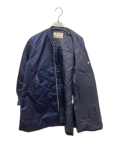 Acne studios（アクネ ストゥディオズ）ACNE STUDIOS (アクネ ストゥディオズ) ロングMA-1 ネイビー サイズ:32の古着・服飾アイテム