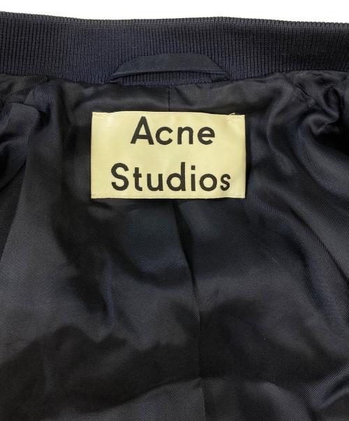 Acne studios（アクネ ストゥディオズ）ACNE STUDIOS (アクネ ストゥディオズ) ロングMA-1 ネイビー サイズ:32の古着・服飾アイテム