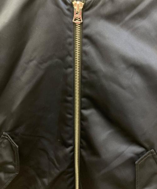 Acne studios（アクネ ストゥディオズ）ACNE STUDIOS (アクネ ストゥディオズ) ロングMA-1 ネイビー サイズ:32の古着・服飾アイテム