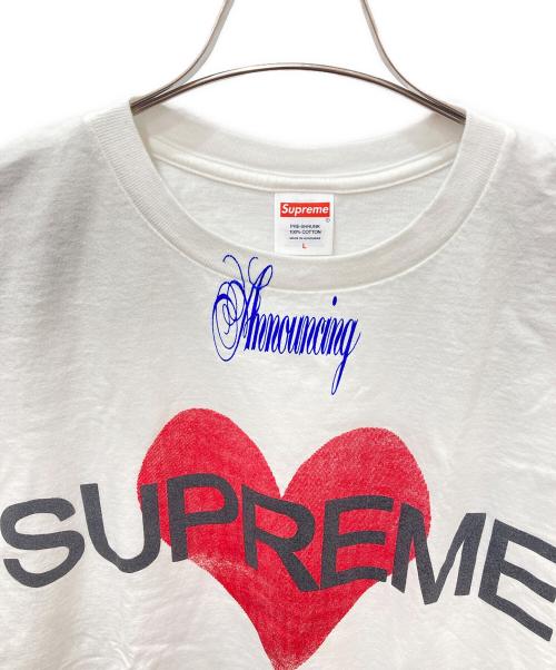 SUPREME（シュプリーム）Supreme (シュプリーム) Announcing Tee　アナウンシングTシャツ ホワイト サイズ:Lの古着・服飾アイテム