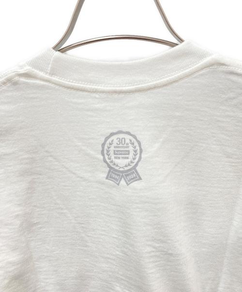 SUPREME（シュプリーム）Supreme (シュプリーム) 30th Anniversary First Tee　30周年 アニバーサリー ファーストTシャツ ホワイト サイズ:Lの古着・服飾アイテム