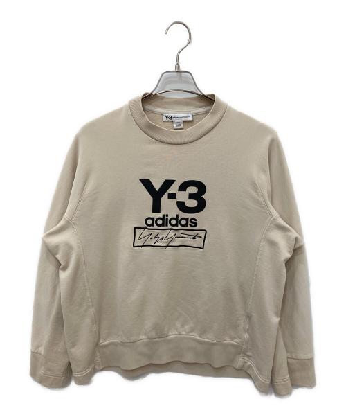 Y-3（ワイスリー）Y-3 (ワイスリー) クルーネックスウェット ベージュ サイズ:Ｍの古着・服飾アイテム
