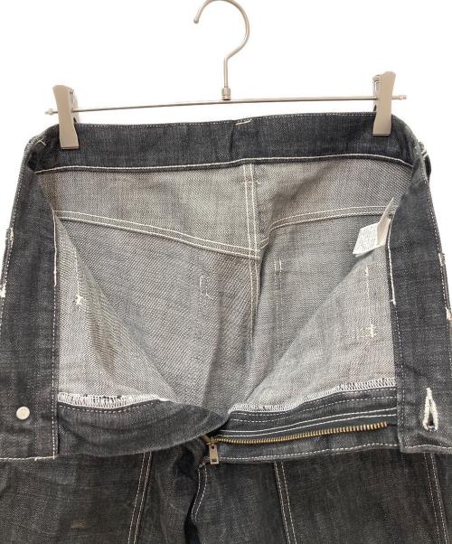 Hysteric Glamour（ヒステリックグラマー）Hysteric Glamour (ヒステリックグラマー) ペインターワイドデニムパンツ ブラック サイズ:Lの古着・服飾アイテム