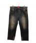 Supreme（シュプリーム）の古着「Distressed Loose Fit Selvedge  Jean　デニムパンツ」｜ブラック
