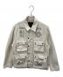 SUGARHILL（シュガーヒル）の古着「Tattoo Flash Print Pocket Denim Jacket」｜ベージュ
