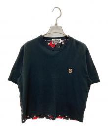 A BATHING APE（アベイシングエイプ）の古着「切替カットソー」｜ブラック