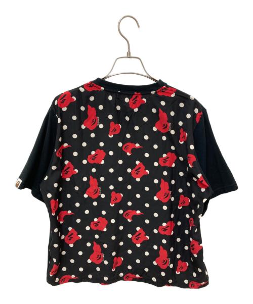 A BATHING APE（アベイシングエイプ）A BATHING APE (アベイシングエイプ) 切替カットソー ブラック サイズ:XSの古着・服飾アイテム
