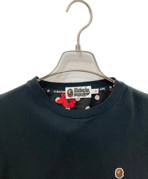 A BATHING APE（アベイシングエイプ）A BATHING APE (アベイシングエイプ) 切替カットソー ブラック サイズ:XSの古着・服飾アイテム