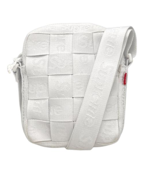 SUPREME（シュプリーム）Supreme (シュプリーム) Supreme Woven Shoulder Bag　シュプリームウォーブンショルダーバッグ ホワイトの古着・服飾アイテム