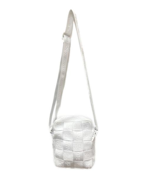 SUPREME（シュプリーム）Supreme (シュプリーム) Supreme Woven Shoulder Bag　シュプリームウォーブンショルダーバッグ ホワイトの古着・服飾アイテム