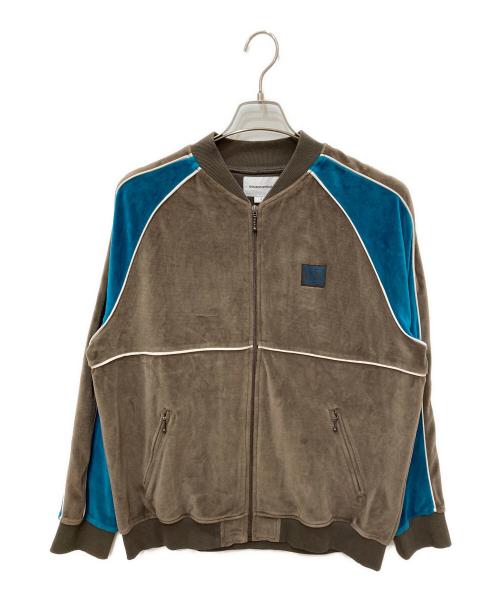 thisisneverthat（ディスイズネバーザット）thisisneverthat (ディスイズネバーザット) ベロアトラックジャケット ブラウン サイズ:Lの古着・服飾アイテム