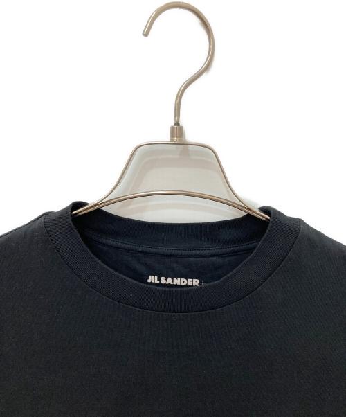 JIL SANDER+（ジルサンダープラス）JIL SANDER+ (ジルサンダープラス) ロゴパッチ半袖Tシャツ ブラック サイズ:Mの古着・服飾アイテム