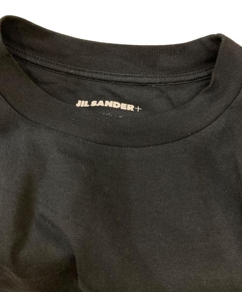 JIL SANDER+（ジルサンダープラス）JIL SANDER+ (ジルサンダープラス) ロゴパッチ半袖Tシャツ ブラック サイズ:Mの古着・服飾アイテム