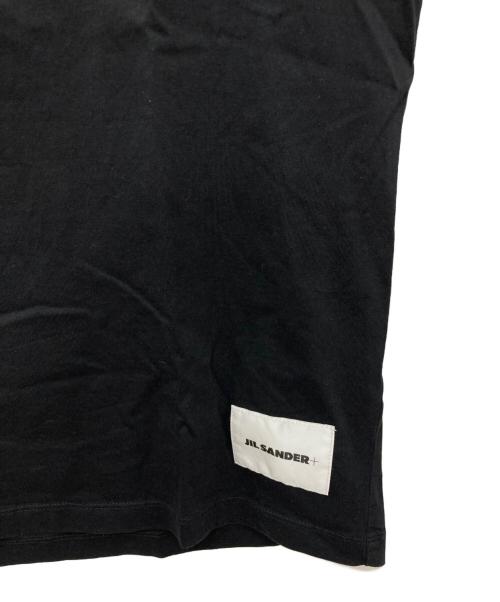JIL SANDER+（ジルサンダープラス）JIL SANDER+ (ジルサンダープラス) ロゴパッチ半袖Tシャツ ブラック サイズ:Mの古着・服飾アイテム