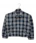 BEAMS（ビームス）の古着「ショート チェック ブルゾン」｜ブルー