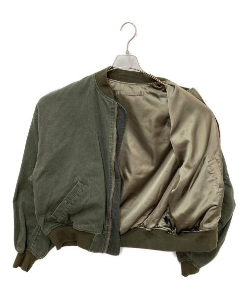 BEAMS（ビームス）BEAMS (ビームス) Fade Bomber Jacket グリーン サイズ:XLの古着・服飾アイテム