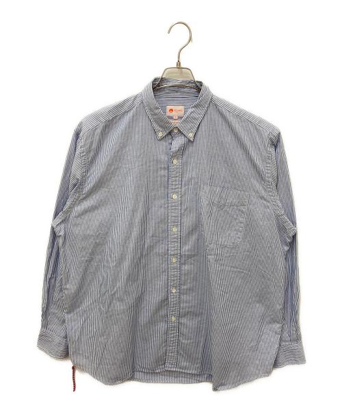 BEAMS JAPAN（ビームスジャパン）BEAMS JAPAN (ビームスジャパン) ベーシックルーズボタンダウンシャツ ブルー サイズ:XLの古着・服飾アイテム