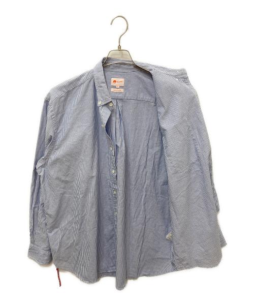 BEAMS JAPAN（ビームスジャパン）BEAMS JAPAN (ビームスジャパン) ベーシックルーズボタンダウンシャツ ブルー サイズ:XLの古着・服飾アイテム