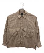 DAIWA PIER39ダイワ ピア39）の古着「TECH SPORTS OPEN COLLAR SHIRTS L/S」｜ブラウン