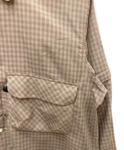 DAIWA PIER39（ダイワ ピア39）DAIWA PIER39 (ダイワ ピア39) TECH SPORTS OPEN COLLAR SHIRTS L/S ブラウン サイズ:XLの古着・服飾アイテム