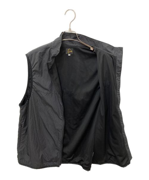 Needles（ニードルズ）Needles (ニードルズ) BEAMS (ビームス) ナイロンリップストップベスト ブラック サイズ:XLの古着・服飾アイテム