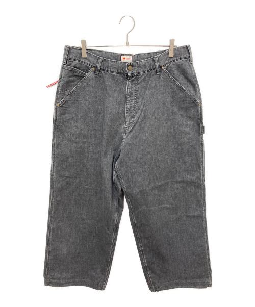 BEAMS JAPAN（ビームスジャパン）BEAMS JAPAN (ビームスジャパン) モンスター ストレッチ デニム ペインターパンツ グレー サイズ:XLの古着・服飾アイテム