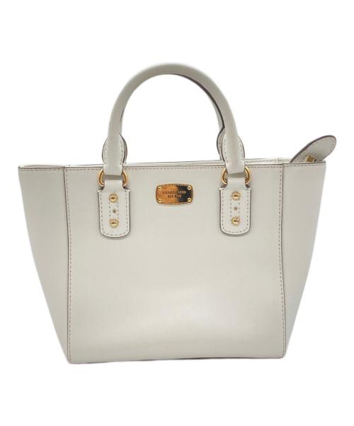 MICHAEL KORS（マイケルコース）MICHAEL KORS (マイケルコース) サンドリン スモール 2WAYバッグ ホワイトの古着・服飾アイテム