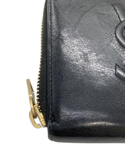Yves Saint Laurent（イヴサンローラン）Yves Saint Laurent (イヴサンローラン) 2つ折り財布 ブラックの古着・服飾アイテム