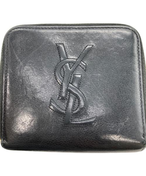 Yves Saint Laurent（イヴサンローラン）Yves Saint Laurent (イヴサンローラン) 2つ折り財布 ブラックの古着・服飾アイテム