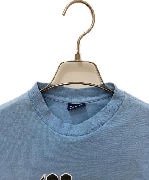 stussy（ステューシー）stussy (ステューシー) プリントTシャツ ブルー サイズ:Sの古着・服飾アイテム