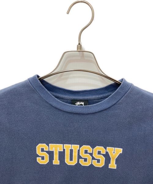 stussy（ステューシー）stussy (ステューシー) 半袖スウェット ネイビー サイズ:Ｓの古着・服飾アイテム