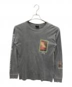 stussyステューシー）の古着「ロングスリーブカットソー」｜グレー