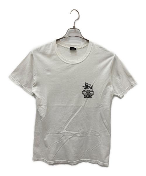 stussy（ステューシー）stussy (ステューシー) ONE WORLD TEE ホワイト サイズ:Lの古着・服飾アイテム
