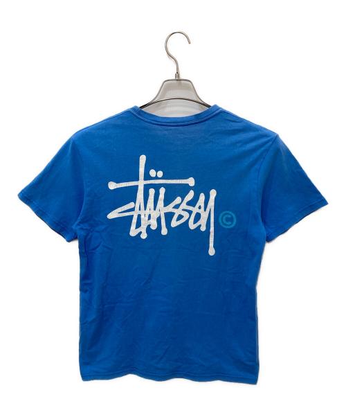 stussy（ステューシー）stussy (ステューシー) プリントTシャツ ブルー サイズ:Ｍの古着・服飾アイテム