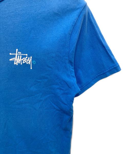 stussy（ステューシー）stussy (ステューシー) プリントTシャツ ブルー サイズ:Ｍの古着・服飾アイテム