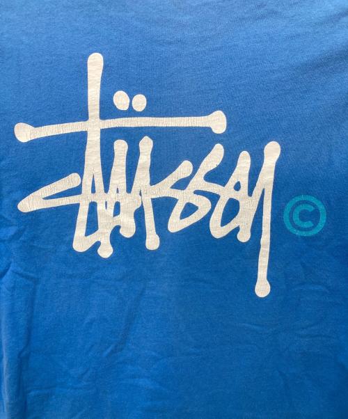 stussy（ステューシー）stussy (ステューシー) プリントTシャツ ブルー サイズ:Ｍの古着・服飾アイテム
