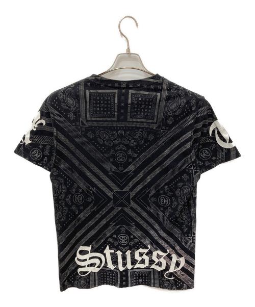 stussy（ステューシー）stussy (ステューシー) TREATED CREW プリントTシャツ ブラック サイズ:Mの古着・服飾アイテム