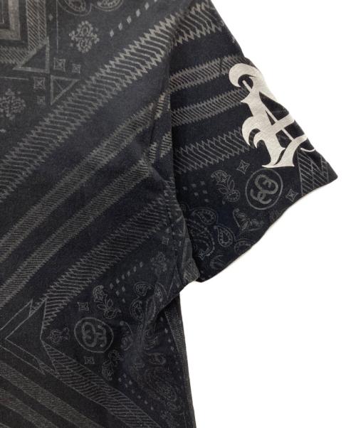 stussy（ステューシー）stussy (ステューシー) TREATED CREW プリントTシャツ ブラック サイズ:Mの古着・服飾アイテム