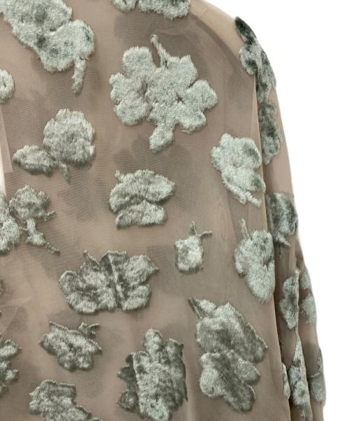CLANE（クラネ）CLANE (クラネ) FLOWER JACQUARD TOPS カーキ サイズ:1 未使用品の古着・服飾アイテム
