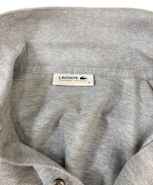 LACOSTE（ラコステ）LACOSTE (ラコステ) ポロシャツ グレー サイズ:2の古着・服飾アイテム