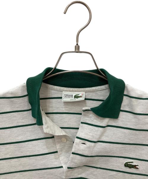 CHEMISE LACOSTE（シュミーズ ラコステ）CHEMISE LACOSTE (シュミーズ ラコステ) ポロシャツ グリーン サイズ:記載なしの為実寸参照の古着・服飾アイテム