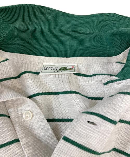 CHEMISE LACOSTE（シュミーズ ラコステ）CHEMISE LACOSTE (シュミーズ ラコステ) ポロシャツ グリーン サイズ:記載なしの為実寸参照の古着・服飾アイテム